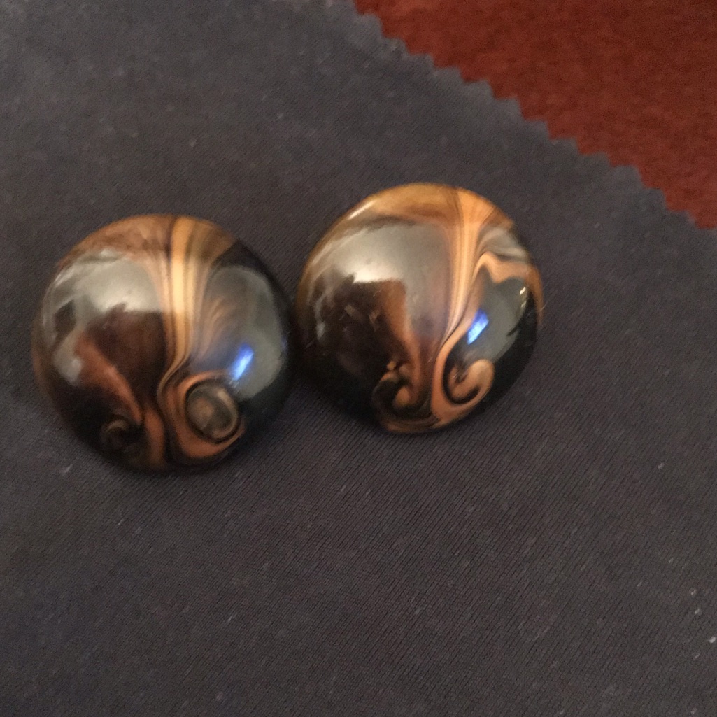 Button Earrings